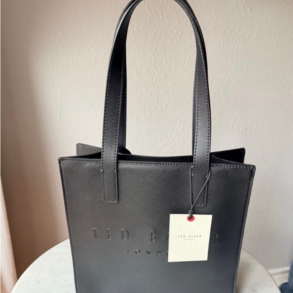 TED BAKER LONDON Black Tote Bag NWT 🖤👜🏷️ - Picture 2 of 8